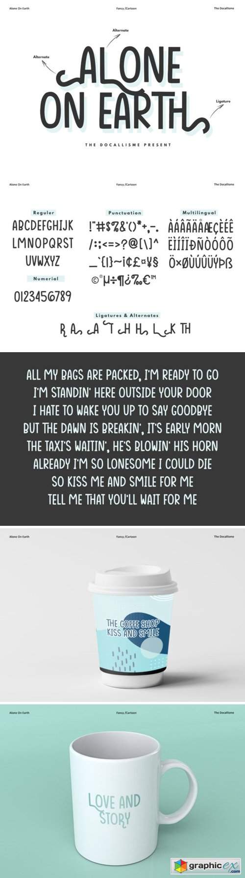  Alone on Earth Font 